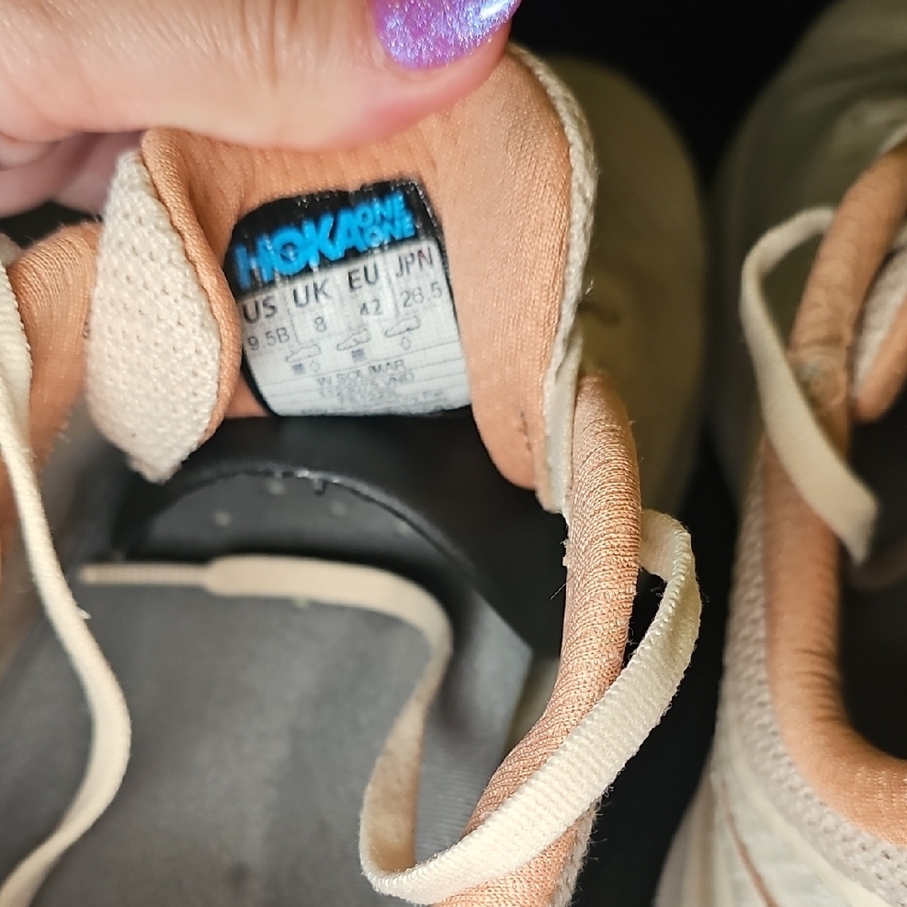 Hoka Women's SOLIMAR VANILLA / SANDSTONE Pink And Cream - Picture 11 of 14